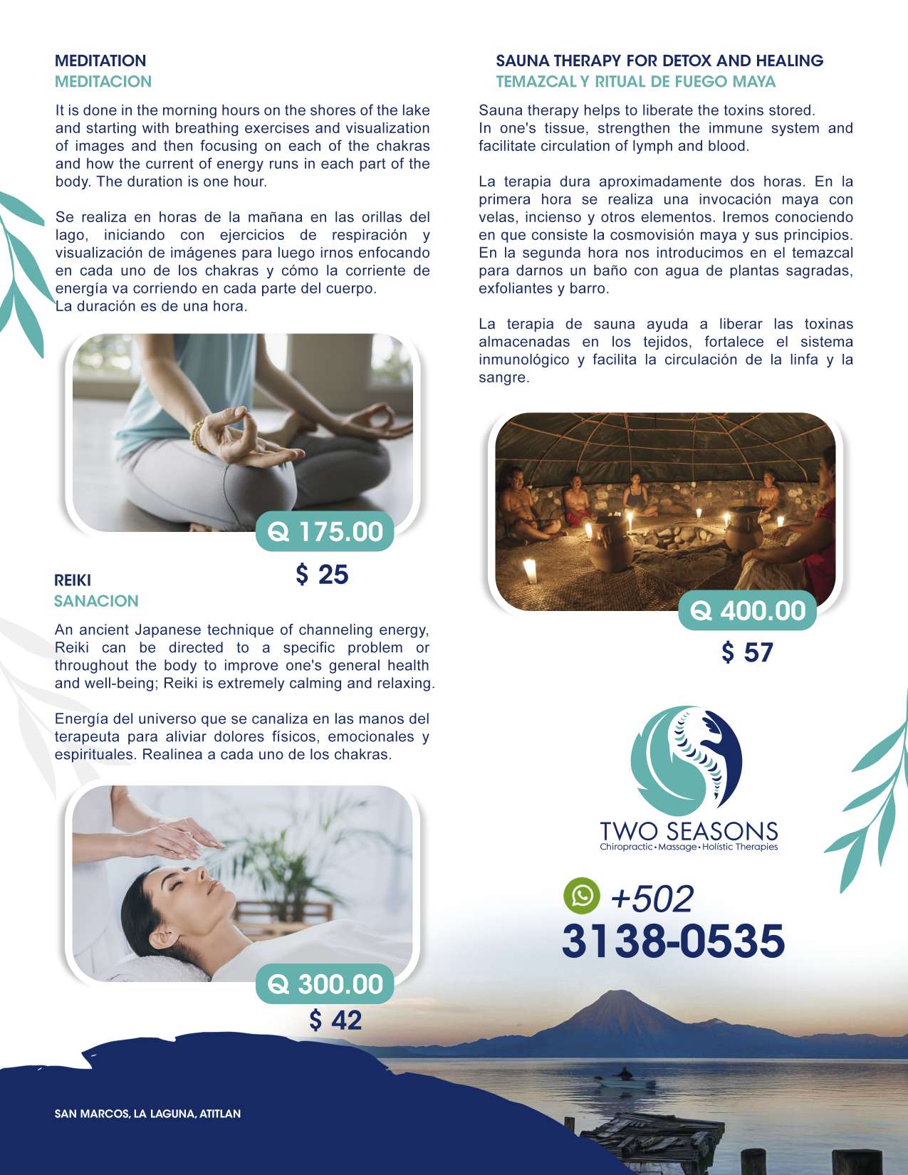 Holistic Therapies 🌿 Meditation • Reiki • Sauna Therapy for Detox and Healing (Temazcal & Maya Fire Ritual) Holistic Therapies 🌿 Meditation • Reiki • Sauna Therapy for Detox and Healing (Temazcal & Maya Fire Ritual)